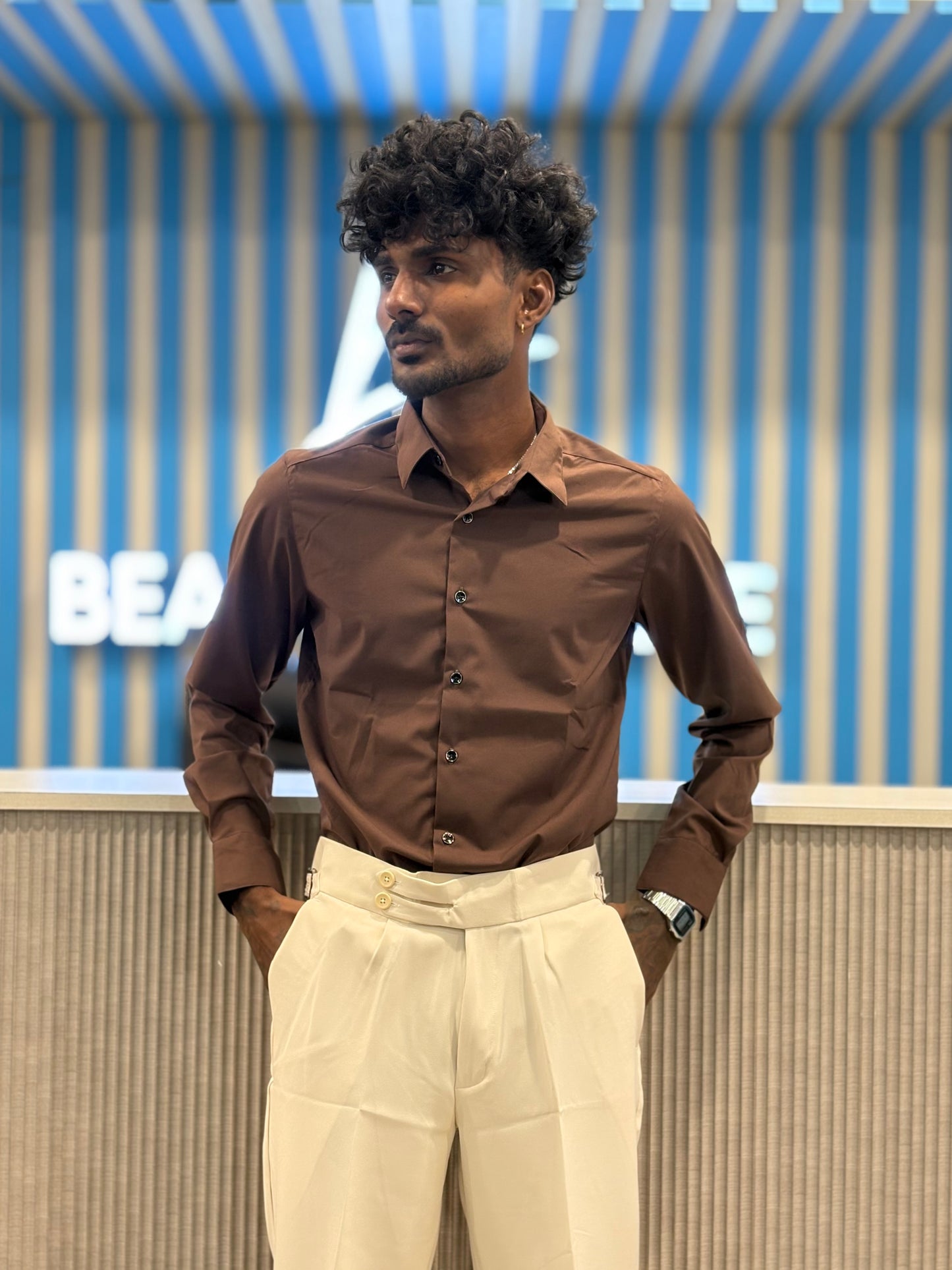Brown Liquid Shirt