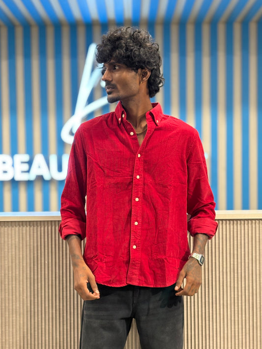 Red Corduroy Shirt