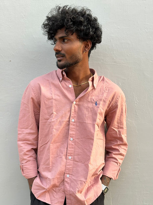 Pink Linen Shirt