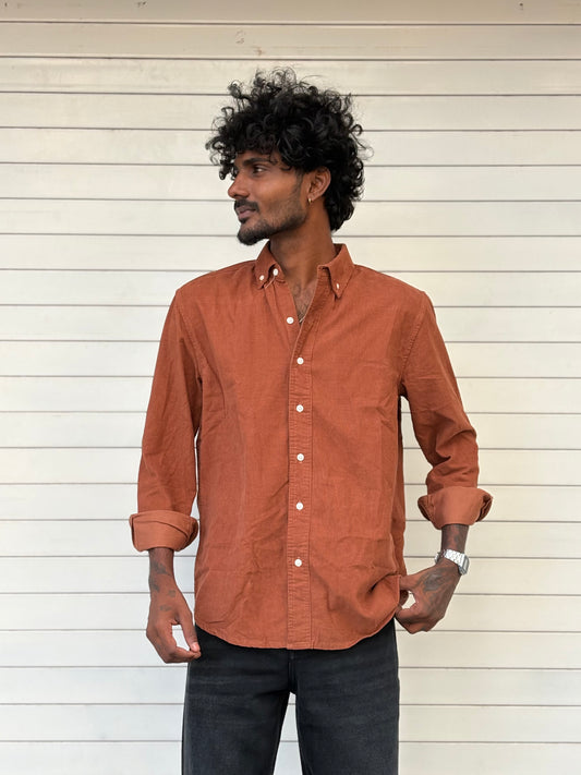 Brown Corduroy Shirt