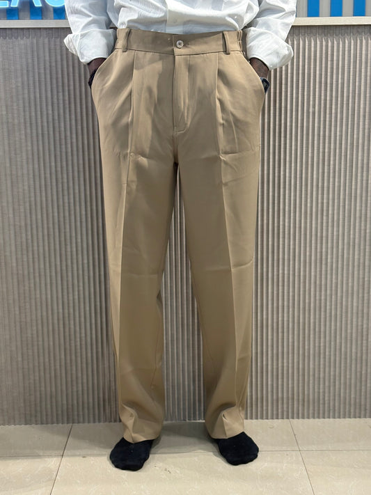 Khaki Korean Baggy Pants