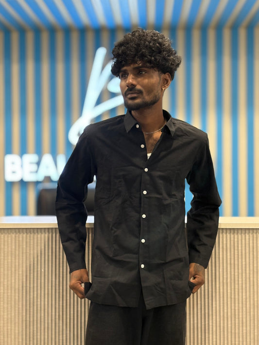 Black Linen Shirt