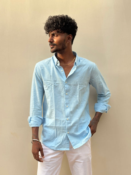 Blue Linen Shirt