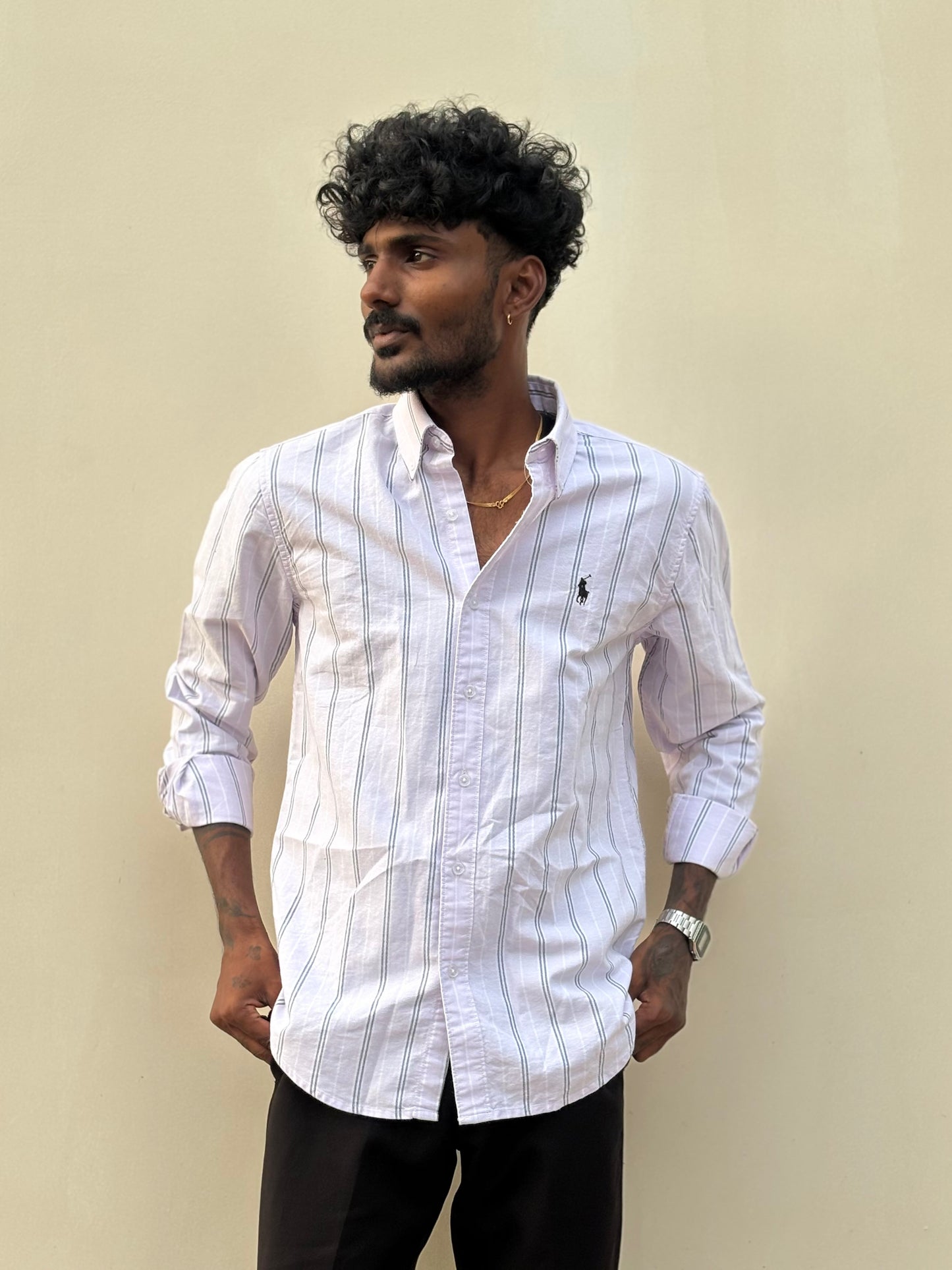 Pink Striped Old Money Shirt