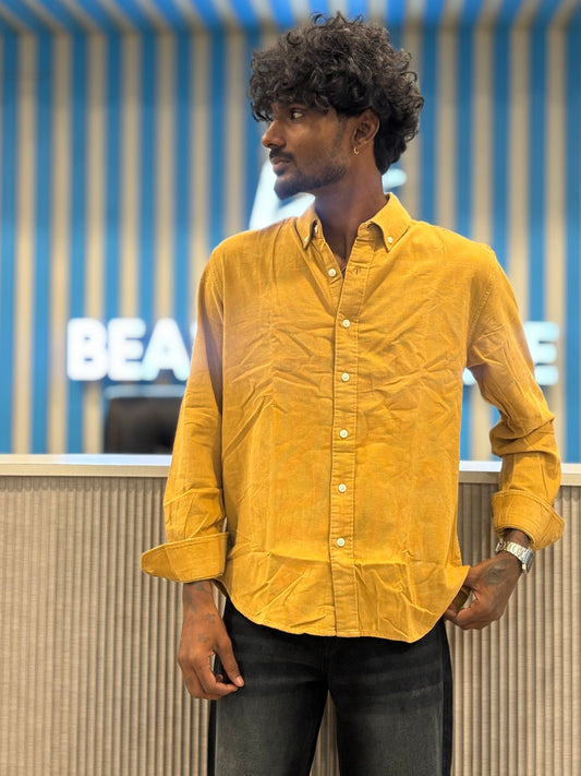 Yellow Corduroy Shirt