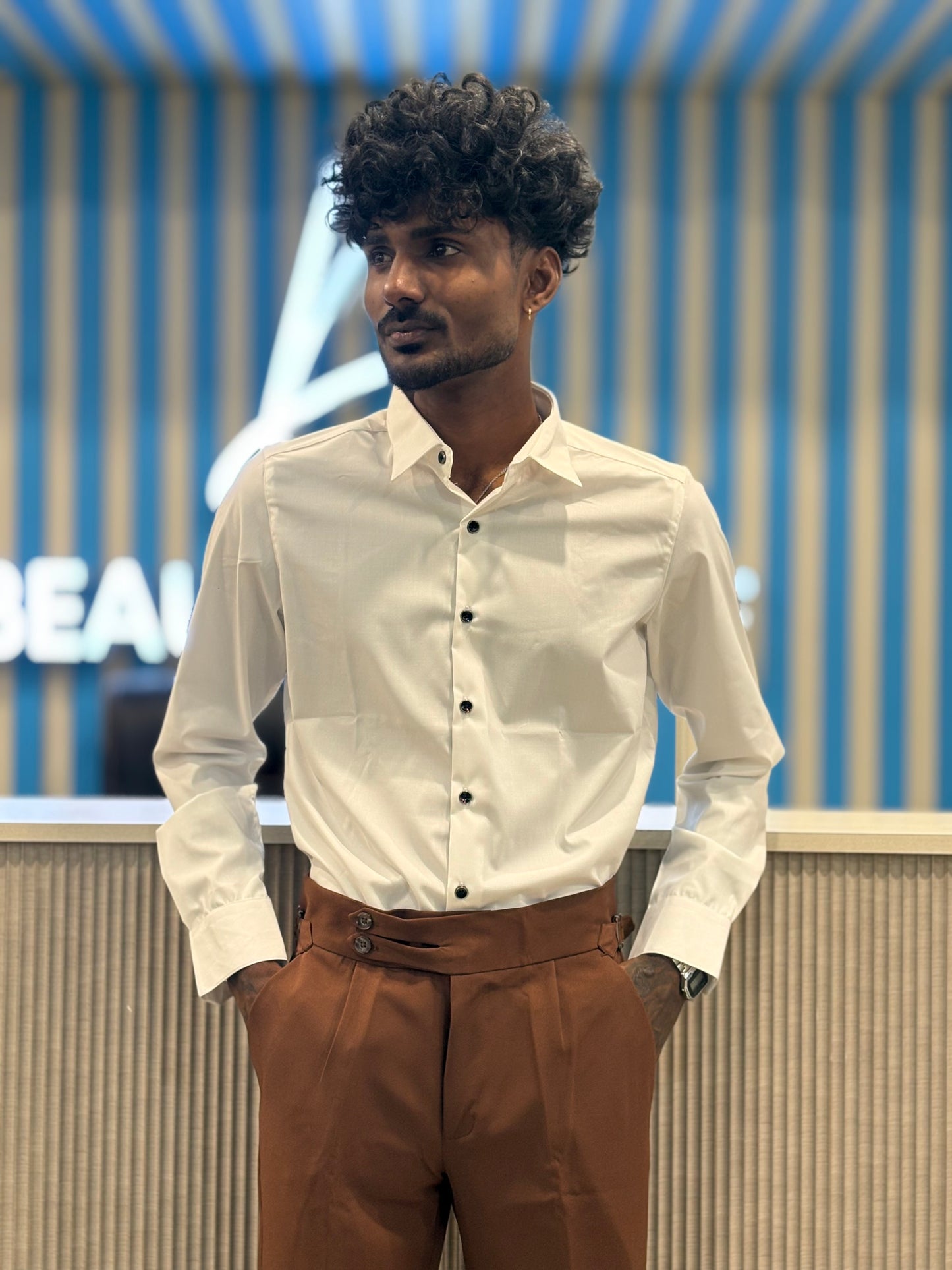 White Liquid Shirt