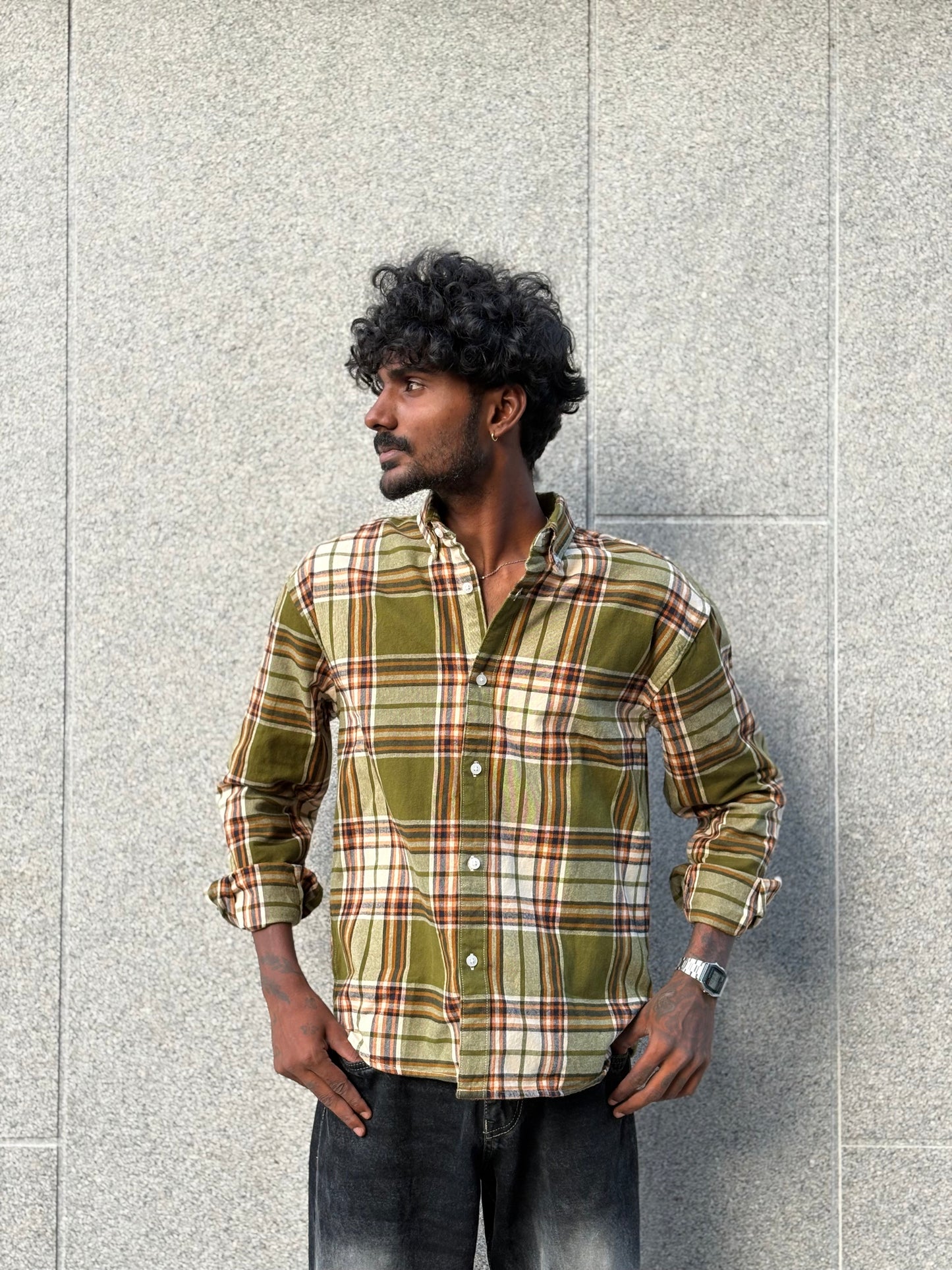 Green Flannel Shirt