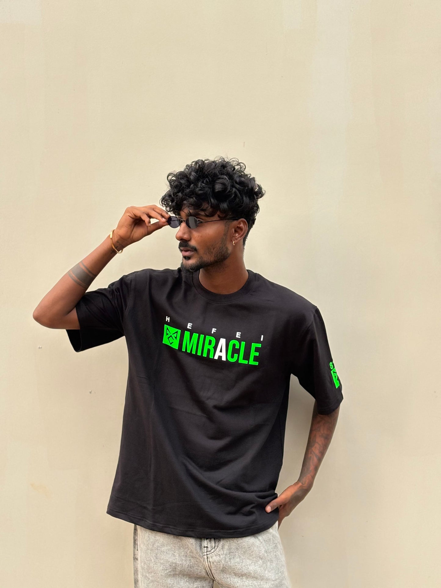 Black Neon Oversized Tshirt