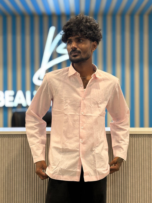 Light Pink Linen Shirt