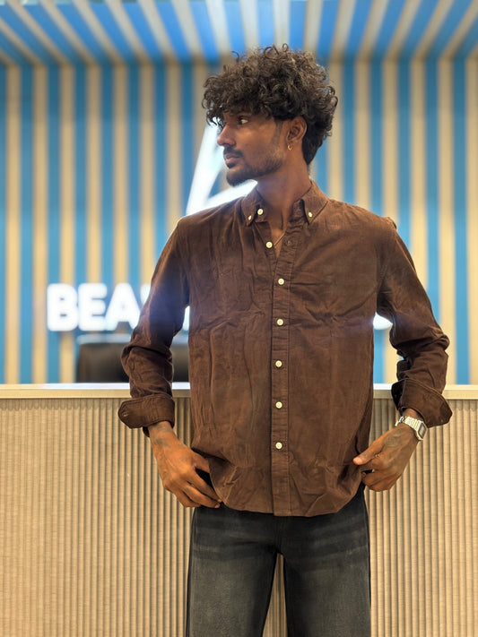 Brown Corduroy Shirt