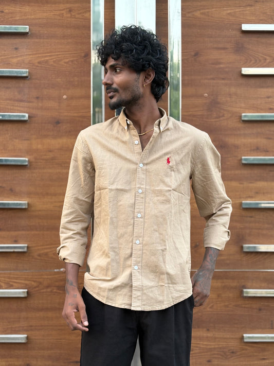 Beige Linen Shirt