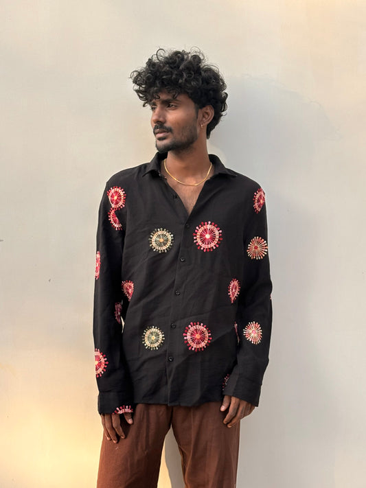 Black Embroidery Shirt