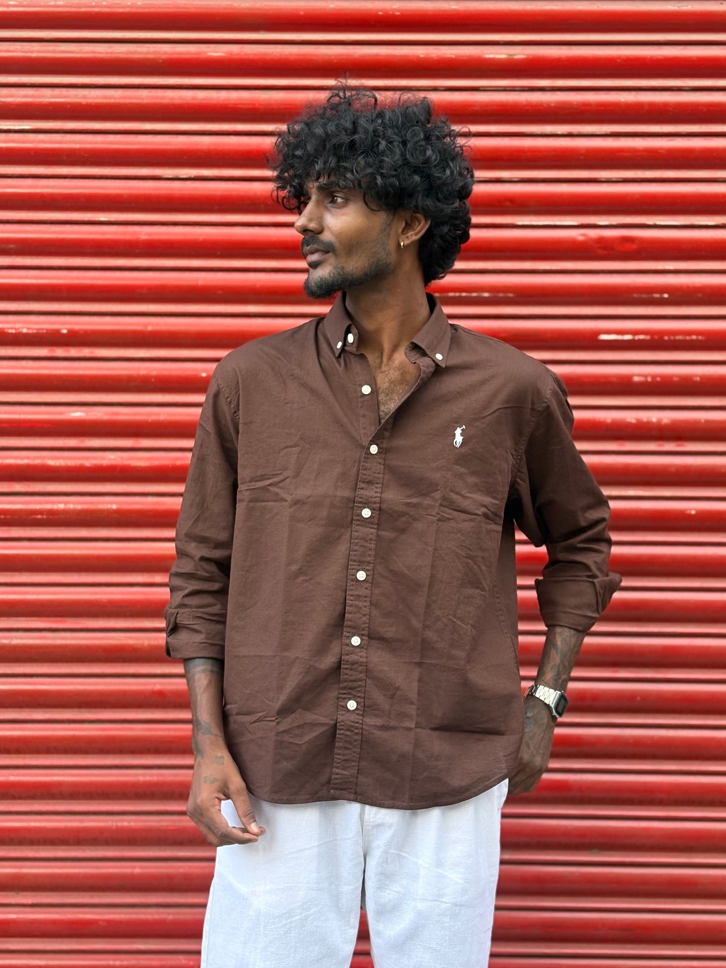 Brown Linen Shirt