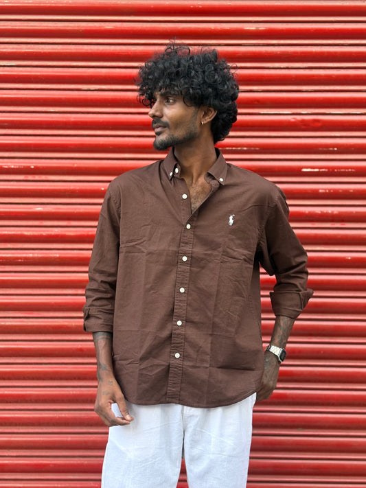 Brown Linen Shirt