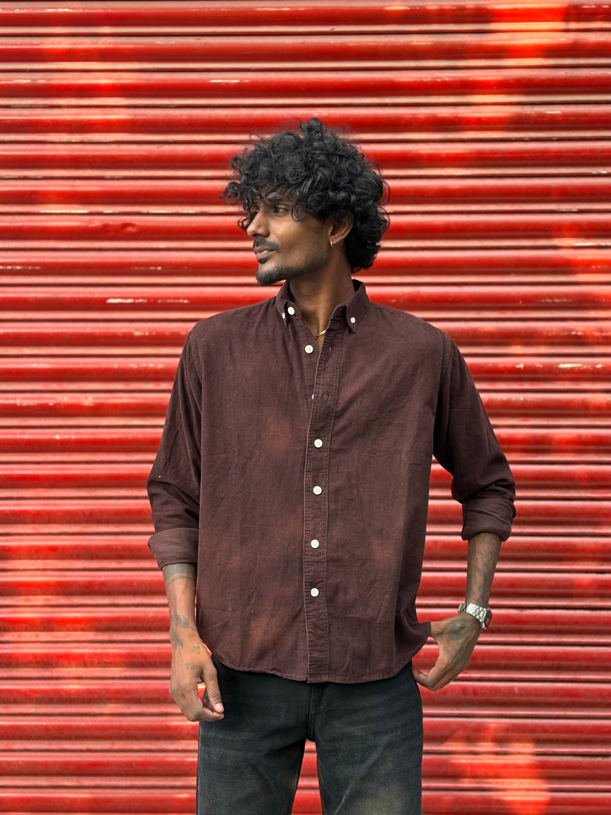 Brown Corduroy Shirt