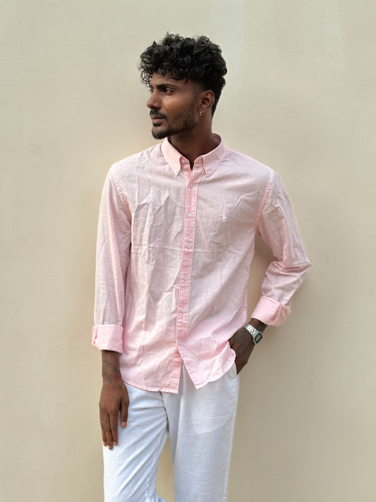 Pink Linen Shirt