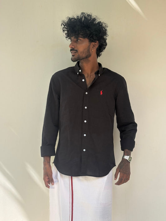 Black Linen Shirt