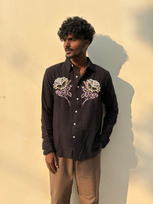 Black Embroidery Shirt
