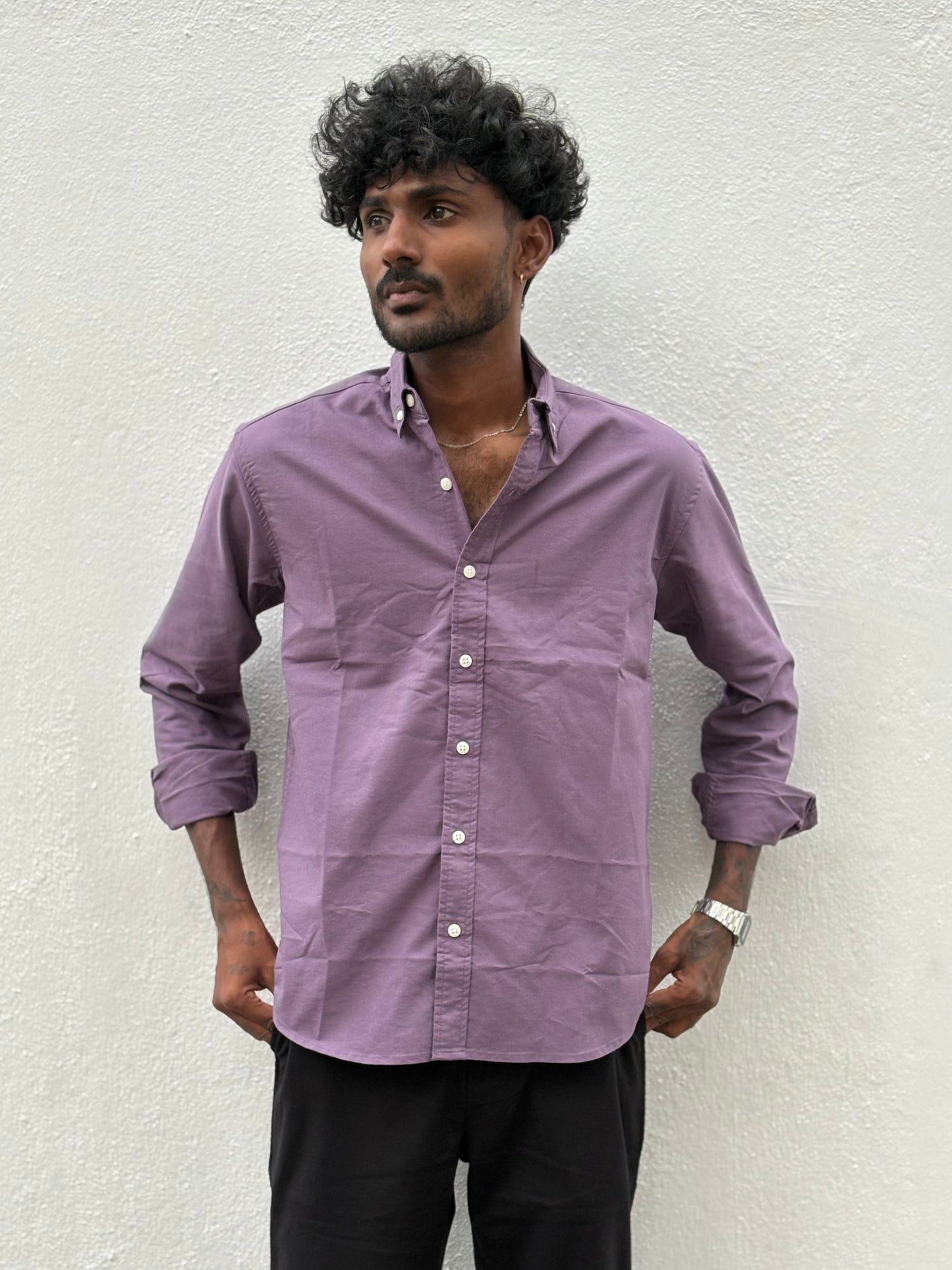 Purple Linen Shirt