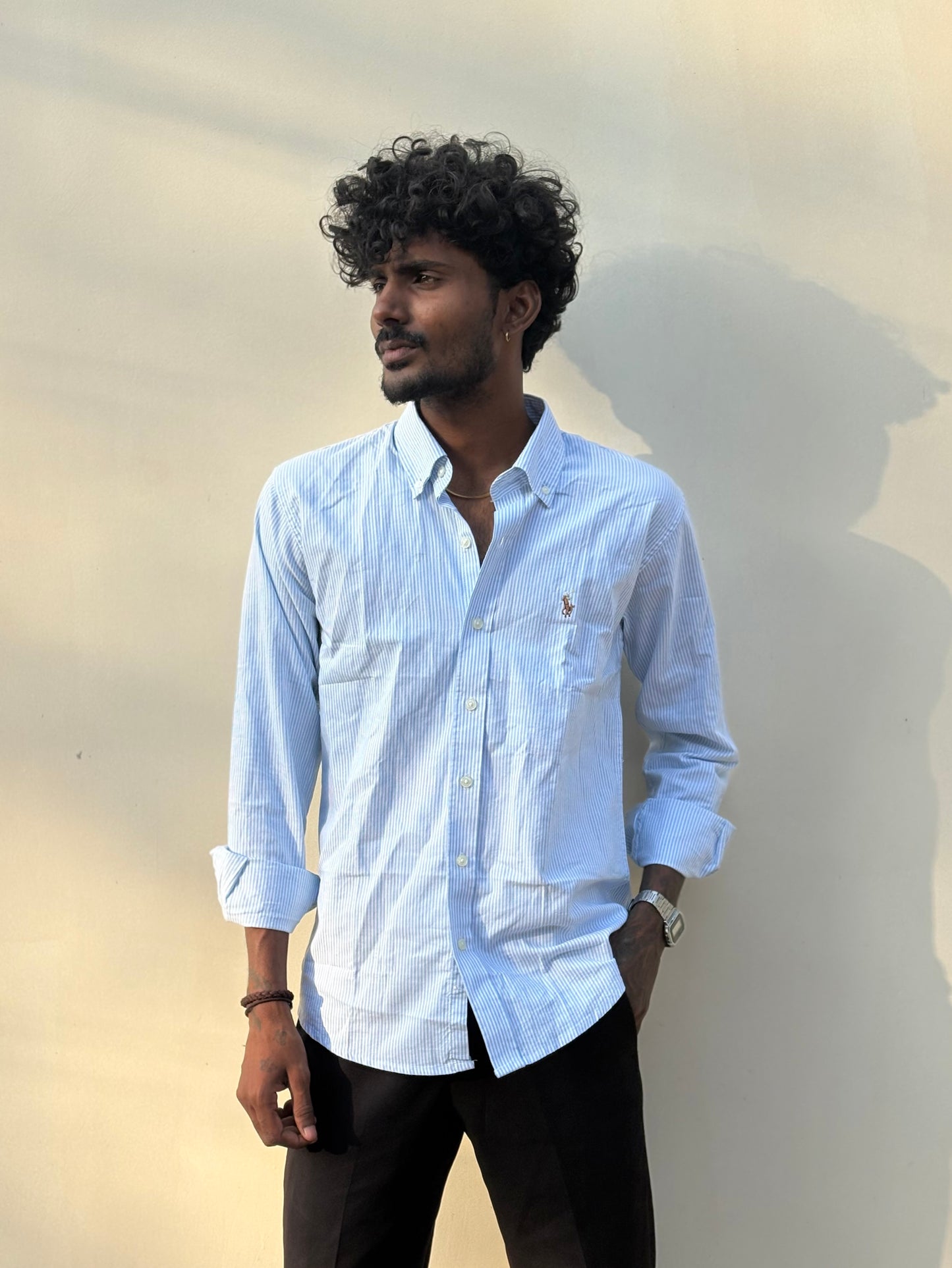 Blue Striped Old Money Shirt