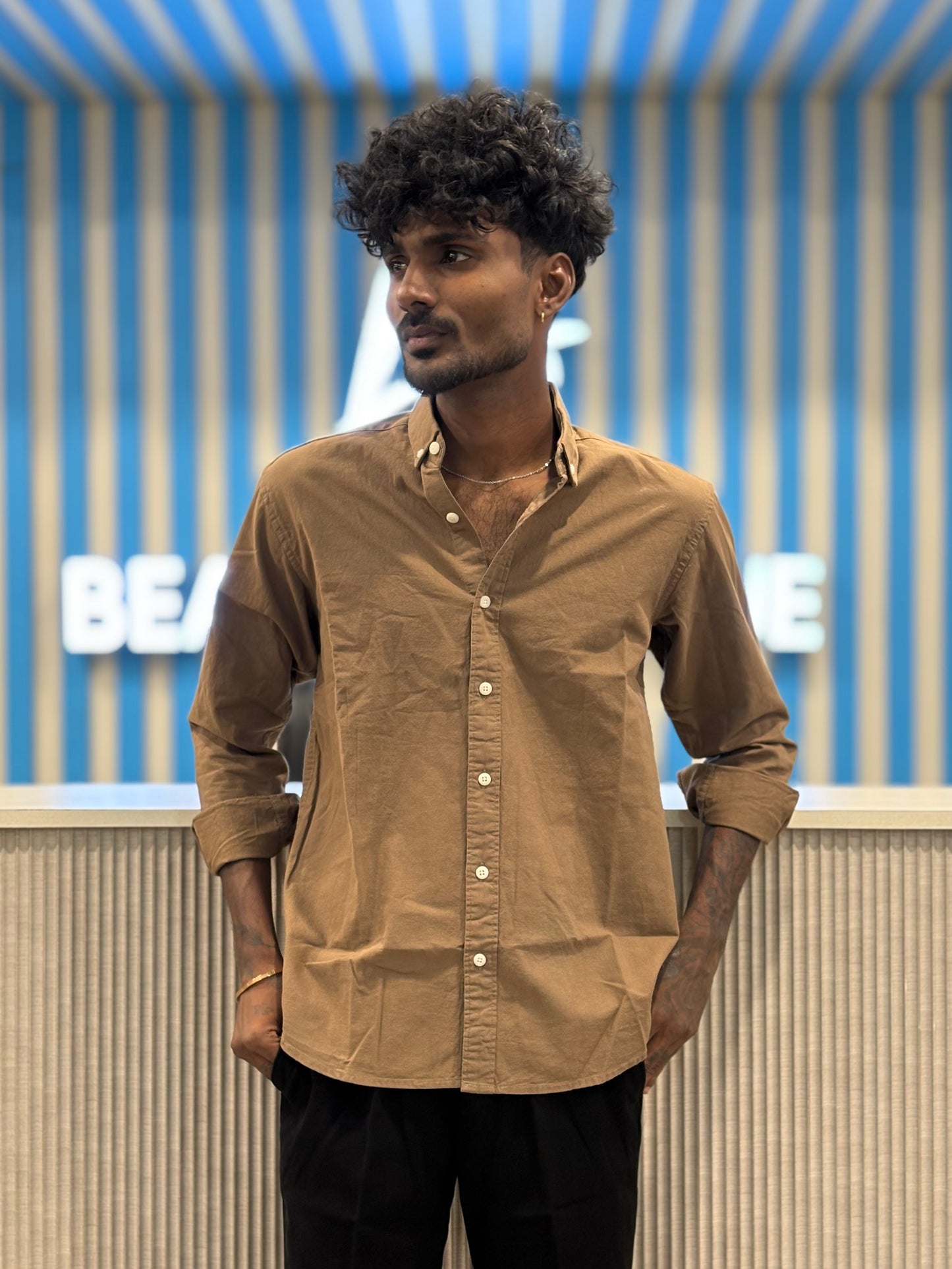 Brown Linen Shirt