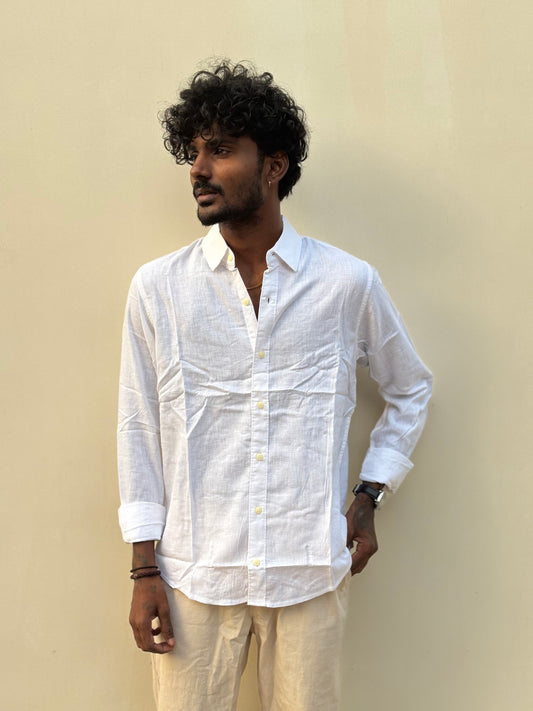 White Linen Shirt