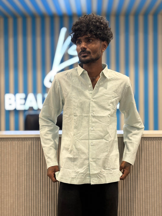 Light Green Linen Shirt