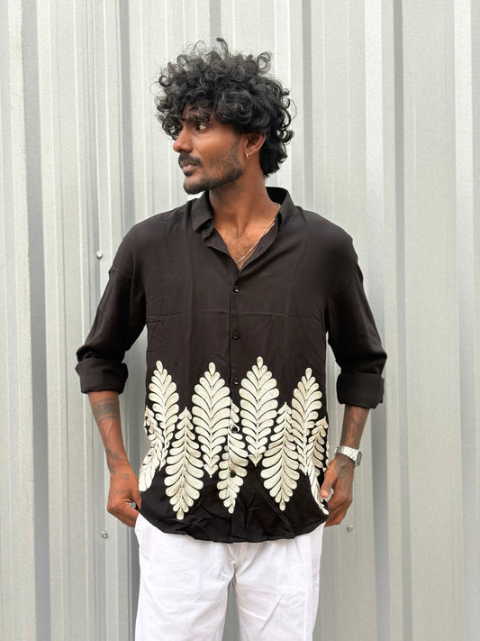 Black Embroidery Shirt