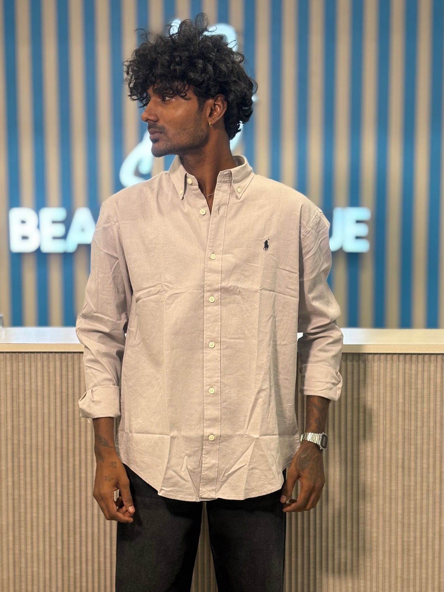Grey Linen Shirt