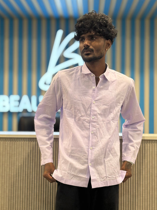 Light Purple Linen Shirt