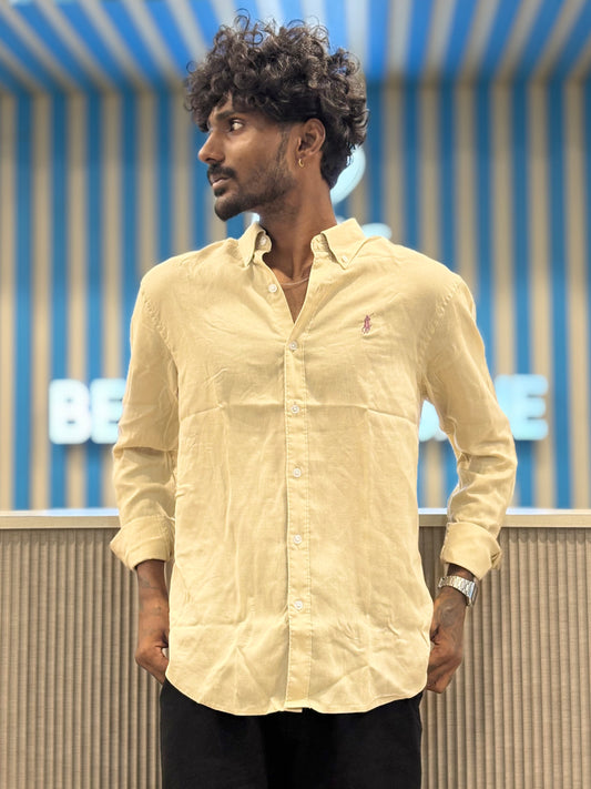 Beige Linen Shirt