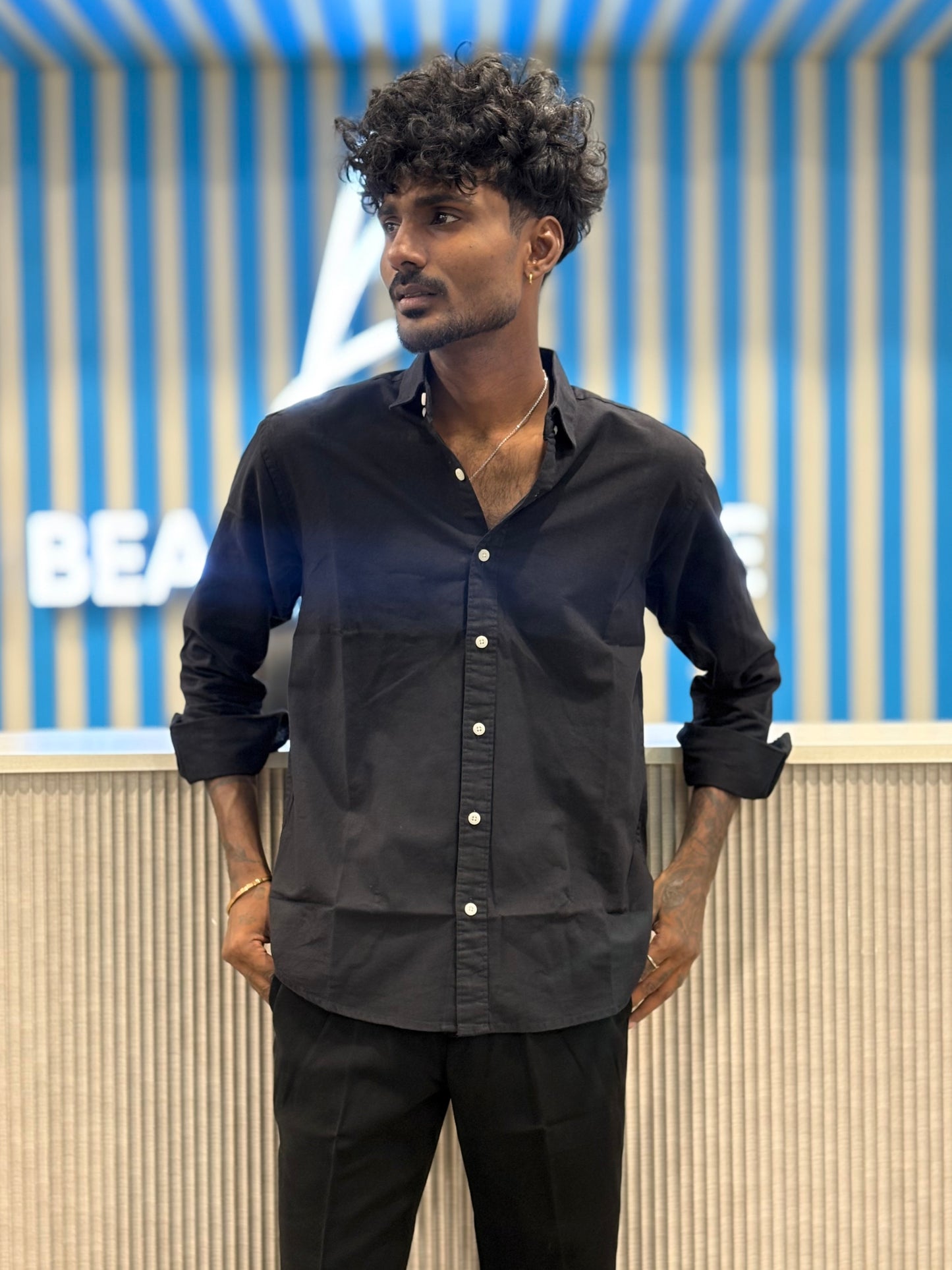 Black Linen Shirt