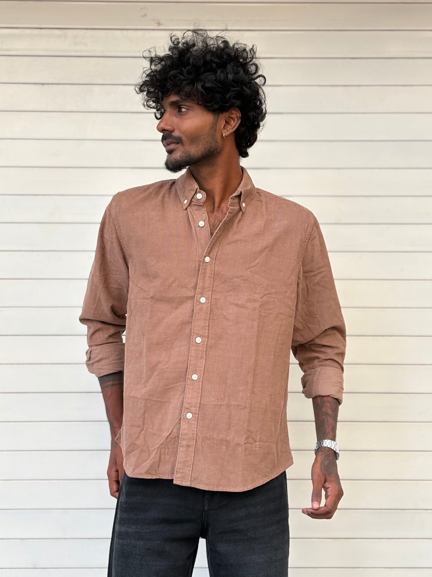 Brown Corduroy Shirt