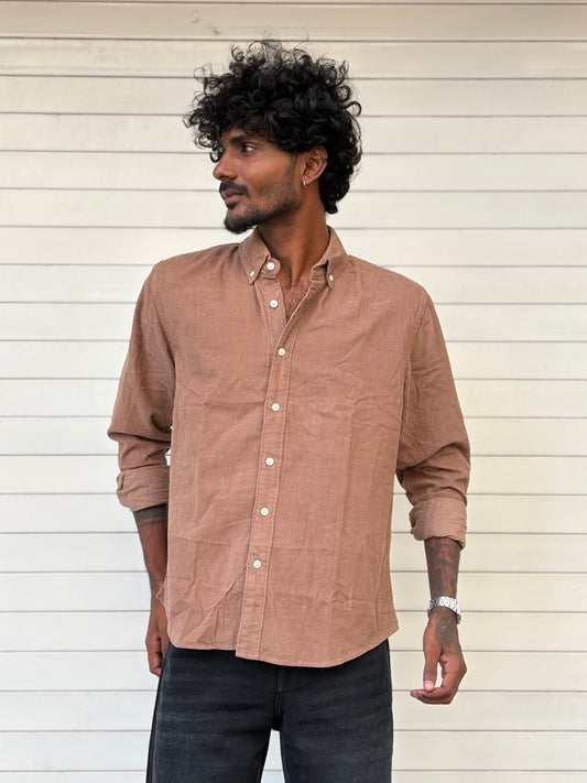 Brown Corduroy Shirt