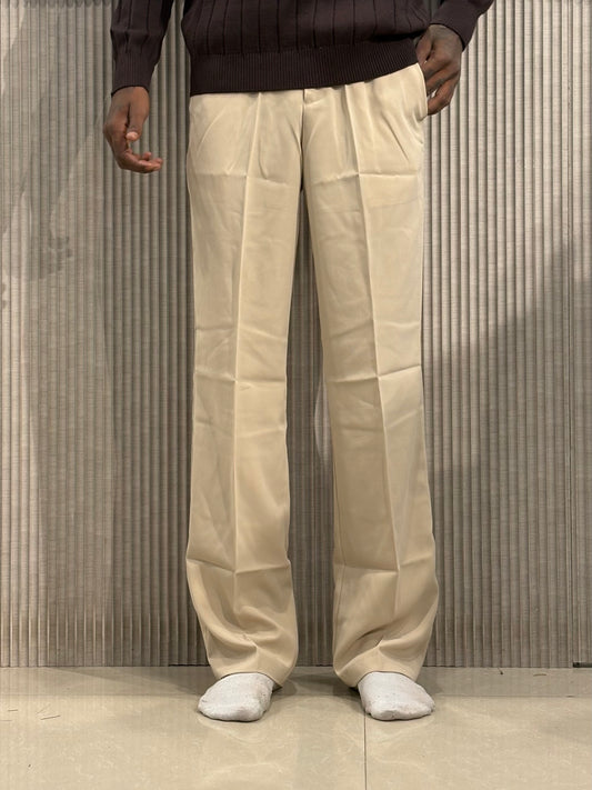 Beige Armani Korean Pants