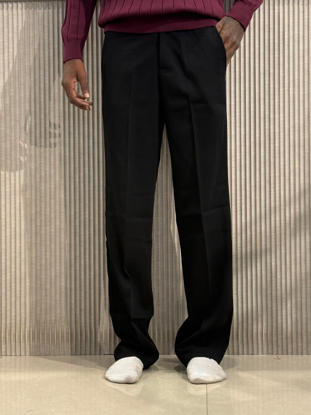 Black Armani Korean Pants
