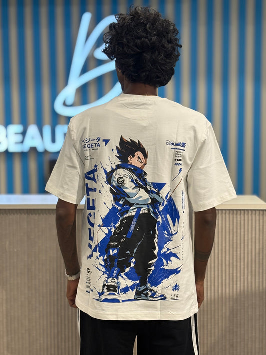 White Anime Oversized Tshirt