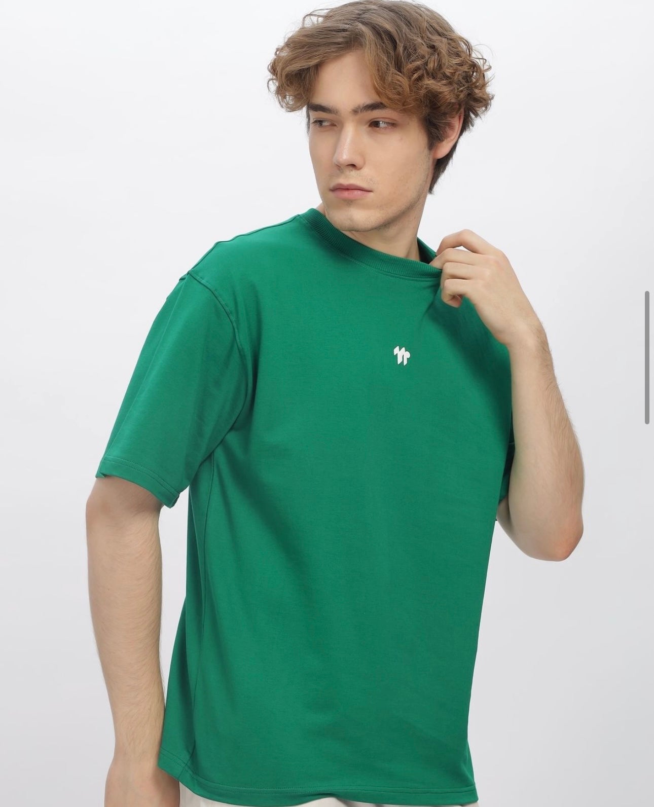 Green Oversized Back Printed Tshirt