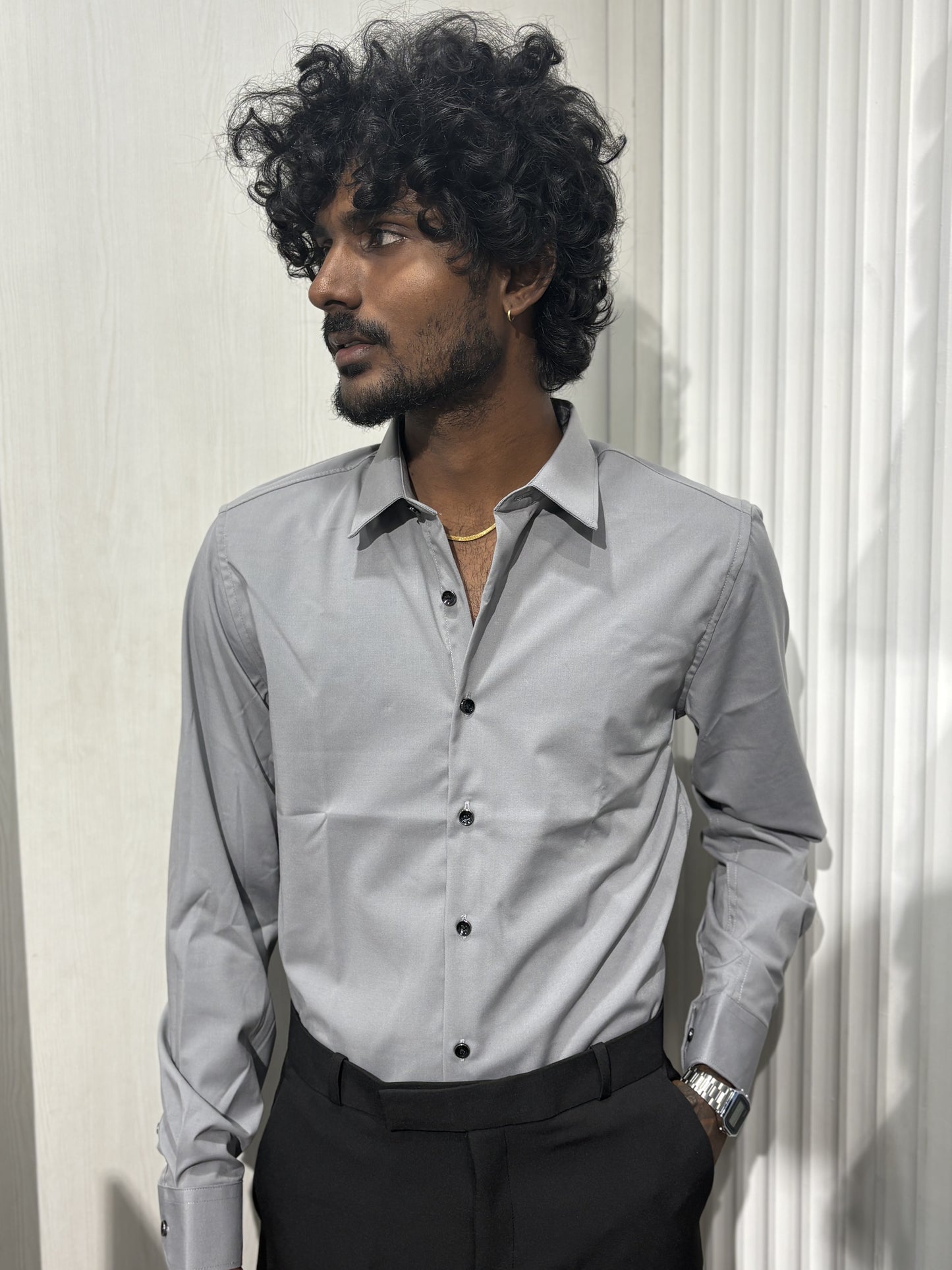Ash Slim Fit Liquid Shirt